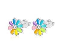 ZCCZJS Boucles d'oreilles de Goujon à Fleurs sucrées pour Femmes Bijoux Fins de Mariage