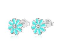 ZCCZJS Boucles d'oreilles de Goujon à Fleurs sucrées pour Femmes Bijoux Fins de Mariage