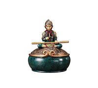 ZCCZJS Bouddha Statue Resin Combattant Bouddha décoration créative Ornements de Salon Artisanat Singe Roi Sculpture Bureau décoration d'anniversaire Cadeau Accessoires de Bureau