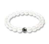 ZCCZJS Bracelet de Pierre de Roche de Lave Noire Distance des Bracelets en Perles Onyx pour Les Femmes
