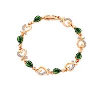 ZCCZJS Bracelets Bow Zircon Bracelet Bracet de la chaîne de Perles réglables Bracelet Gold Friends Valentin
