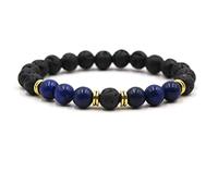 ZCCZJS Bracelets en Pierre Masculine, Bracelet de 6 mm Bracelet pour Femmes Bracelets de Perles 19cm