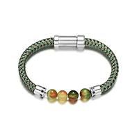ZCCZJS Bracelets for Womens détachable liberté Hommes Femmes Bracelets en Acier Inoxydable en Cuir Bracelets colorés Bijoux créer Votre Vie CS004 3 18cm
