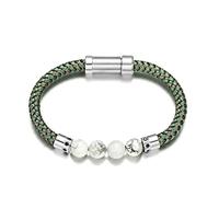 ZCCZJS Bracelets for Womens détachable liberté Hommes Femmes Bracelets en Acier Inoxydable en Cuir Bracelets colorés Bijoux créer Votre Vie CS004 3 18cm