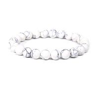 ZCCZJS Bracelets Masculins Bracelet pour Les Yeux Tigres naturels polis 8 mm Lapis Lazuli Perles Bracelet élastiques pulsera Femmes, 25.Botswana Agate, 19cm