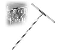 ZCCZJS Brome de raclette pour Plancher, avec Pinceau et 2 grattes, 49 '' Gandage réglable Broom en Silicium, Balai Magique pour Les sols Lisses, Tapis, fenêtres