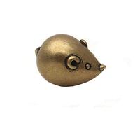 ZCCZJS Bronze Mouse Statue Sculpture Brass Animal Statuette Rat Rat Figurine Modern Home Decor Indoor Bedroom Living Room Study Bureau Lucky Feng Shui Décoration Ornements Artisanat Cradons Cémas