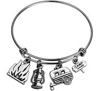 ZCCZJS Camper Bracelet Summer Gift A Camping We Will Go Jewelry Camps Themed Varied Oreing Brings