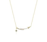 ZCCZJS Collier 925 Collier de pendentif en argent Explore la collection de lune Collier unique Design Fashion Beau collier décoratif Collier de bijoux