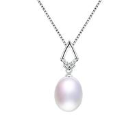 ZCCZJS Collier de perle ovale 100% naturel 100% bijoux fin pour les femmes fabriquées en Chine