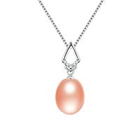 ZCCZJS Collier de perle ovale 100% naturel 100% bijoux fin pour les femmes fabriquées en Chine