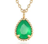 ZCCZJS Collier pour femmes Drop 100% naturel Garnet Agate Citrine Wedding Bijoux