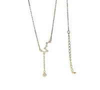 ZCCZJS Collier pour tendance 2025 Real Sterling Silver The Big Dipper Astronomy Tassel Choker Womelight Luxury Fine Jewelry Accessoires Créative Creative Gift