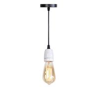 ZCCZJS Couleur créative en céramique Single tête Petite pendante lumière V-Intage Industrial E-DISON LUMIÈRES HAPPING V-INTAGE Lamp/Lamp MODERNIERS MODERNIERS (Couleur: Blanc)