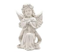 ZCCZJS Décoration du Support de Chandelier d'ange européen, Style européen Retro Old White Girl Angel Candlestick Ornements, résine Crafts Figure Figurines Décoration Cadeaux Angel Cadeaux, B