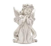 ZCCZJS Décoration du Support de Chandelier d'ange européen, Style européen Retro Old White Girl Angel Candlestick Ornements, résine Crafts Figure Figurines Décoration Cadeaux Angel Cadeaux, B