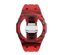 ZCCZJS Dernier kit de modification de luxe pour GA2110 Case de carbone Bozel Strap en caoutchouc GA-2110 Mod Kit Remplacement des accessoires