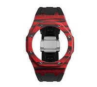 ZCCZJS Dernier kit de modification de luxe pour GA2110 Case de carbone Bozel Strap en caoutchouc GA-2110 Mod Kit Remplacement des accessoires