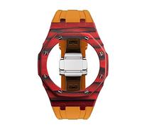 ZCCZJS Dernier kit de modification de luxe pour GA2110 Case de carbone Bozel Strap en caoutchouc GA-2110 Mod Kit Remplacement des accessoires