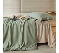 ZCCZJS Ensemble de 4 pièces Pleine Grandeur ， Ensemble de literie en Fibres lycel ， Ensemble de Lits de lit à Bout de Souffle et de Refroidissement - litière de Luxe de l'hôtel pour Femmes,