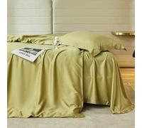 ZCCZJS Ensemble de draps Complet Ultra Respirant - Feuilles de Poche Profonde de Luxe de Luxe à 4 pièces pour lit en Taille réelle, Feuille de literie et taie d'oreiller Gratuite en Soins faciles