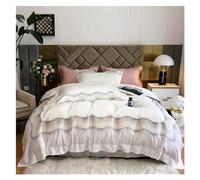 ZCCZJS Ensemble de literie à Quatre pièces Elegant Broderie 1000tc Coton Coton Couvercle en Lin King Littoral Queen Size Couette juego de cama lit Quatre pièces Set,