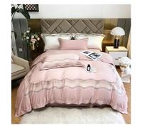 ZCCZJS Ensemble de literie à Quatre pièces Elegant Broderie 1000tc Coton Coton Couvercle en Lin King Littoral Queen Size Couette juego de cama lit Quatre pièces Set,