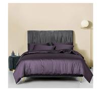 ZCCZJS Ensemble de literie à Quatre pièces en Vert foncé libellées Couvre-Lin Twin Reine King Size Plate Plate Couette Couvre lit lit Quatre pièces Set, (Q-Twin