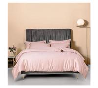 ZCCZJS Ensemble de literie à Quatre pièces en Vert foncé libellées Couvre-Lin Twin Reine King Size Plate Plate Couette Couvre lit lit Quatre pièces Set, (Q-Twin