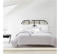 ZCCZJS Ensemble de literie à Quatre pièces Quatre pièces Blancs Brillant à Couette en Dentelle Creuse Couvercle Premium 1500tc Coton Ultra Soft Silky Touch lindred Set Double Reine (tôle de lit en