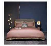 ZCCZJS Ensemble de literie de Luxe Reine, Coffret d'automne King, 600 TC Coton égyptien, Ensemble de 4 pièces Orange ， 87 * 94 Couvert