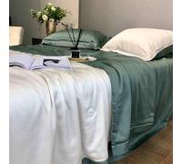 ZCCZJS Ensemble de literie King Quilt, Ensemble de couettes de Coutume de Canal d'été léger en 4 pièces, Couvre-lit Ultra Doux, Couvre-literie matelassée pour Toutes Les Saisons P-1,8M