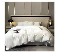 ZCCZJS Ensemble de litière de Quatre pièces en Coton Ensembles de lieux de Linge de Couleurs de Couleurs Solides taies d'oreiller Couvercle de Couette Queen Roi King Quatre pièces, (tôle de lit