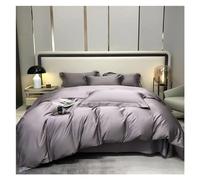 ZCCZJS Ensemble de litière de Quatre pièces en Coton Ensembles de lieux de Linge de Couleurs de Couleurs Solides taies d'oreiller Couvercle de Couette Queen Roi King Quatre pièces, (tôle de lit