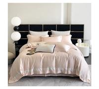ZCCZJS Ensemble de litière de Quatre pièces Lityer litière de Luxe Coton Soft Silky Jacquard Queen King Couvrette Plat/Fit.