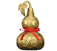 ZCCZJS Feng Shui Brass Good Luck WU Lou/Hu Lu/Gourd, Chinois Charm of Prosperity Home Decoration Cade