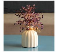 ZCCZJS Gemme Arbre Mini Cristaux de guérison en Pierre Arbre d'argent bonsaï (Sept Couleurs) Ornements colorés de Feng Shui pour Bonne Chance de la Richesse à la Maison décor de camais à la