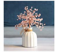 ZCCZJS Gemme Arbre Mini Cristaux de guérison en Pierre Arbre d'argent bonsaï (Sept Couleurs) Ornements colorés de Feng Shui pour Bonne Chance de la Richesse à la Maison décor de camais à la