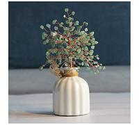 ZCCZJS Gemme Arbre Mini Cristaux de guérison en Pierre de bonsaï Arbre de l'argent (Sept Couleurs) Ornements colorés de Feng Shui pour Bonne Chance de la Richesse à la Maison décor de camarade