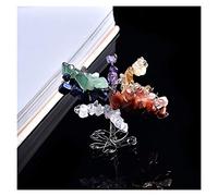 ZCCZJS Gemme Arbre Naturel Cristal Ornements minéraux Arbre de Vie décoration gemme Arbre Familial décoration de Maison Couple décoration Cadeau Spirituel Cristal Arbre (Couleur: Vert Clair)