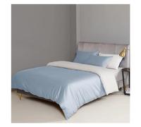 ZCCZJS Lit, Couvre de Couette réversible Verte avec Bouton 4pcs Queen King Size 100% égyptien Coton litière moelle