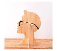 ZCCZJS Lunettes de Soleil Organisateur de Verres en Bois Affichage des Lunettes de Soleil Moule de tête en Forme de Humaine vitrine Verres décoratifs.