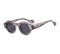 ZCCZJS Lunettes de Soleil Rondes de Soleil rétro sailpunk Petits Verres de Soleil pour Hommes Nuances de Lunettes