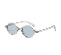 ZCCZJS Lunettes de Soleil Rondes Vintage Femmes Nuances Gradient UV400 Men Rivets Punk Sun Glasse
