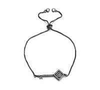 ZCCZJS Micro Pavé Stone Crystal Viper Metal Couple Love Love Key Charm Lady