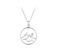 ZCCZJS NOUVEAU Collier de liaison Sterling Silver Mountain 2025 Real 925 pour femmes Charmes Hollow Hill Pendante Creative Party Decoration Jewelry Luxury With You Accessories Trendy Best for Gift