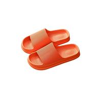 ZCCZJS Pantoufles de femmes Softs Home Slippers Couple Summer Summer Skid Proof Bathroom Slippers Sandales Couleur solide Men Flip Flip Chaussures plates (bleu, 9)