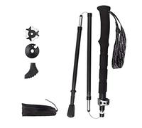 ZCCZJS Polonais de Trekking pour la randonnée à Pied, en Fibre de Carbone Ultralight Antishock Rapide Lock Flip, Stick Télescopique réglable ou bâton de randonnée, 7075 Aluminium Loc
