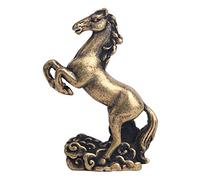ZCCZJS Pure cuivre Statue Statue en Laiton War Horse Statuette en Laiton Animal Figurine Moderne décoration intérieure Chanceux Feng Shui décoration Ornements de thé