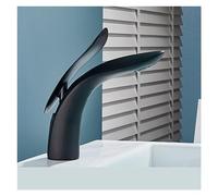 ZCCZJS Robinet de Bassin de Luxe Rose Rose Robinet Cascade Cascade Chaude et à Eau Froide Crane de Bassin Simple Robinet de réglage de la température (Robinet d'or)
